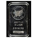 5 OZ .999 SILVER BAR
