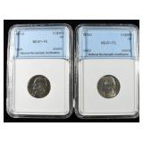 1971-D, 78-D JEFFERSON NICKELS FS SUPERB GEM+ BU