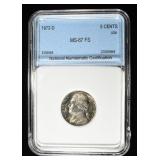 1972-D JEFFERSON NICKEL SUPERB GEM BU FS