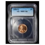 1954-D LINCOLN CENT ICG MS67 RED