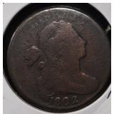 1802 DRAPED BUST LARGE CENT FINE