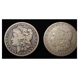 1884 & 1899-O MORGAN DOLLARS