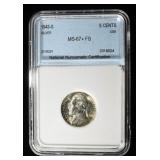 1943-S JEFFERSON NICKEL SUPERB GEM BU+ FS