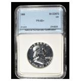 1958 FRANKLIN HALF DOLLAR SUPERB GEM+ PROOF