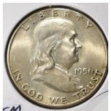 1950 FRANKLIN FBL HALF DOLLAR GEM BU
