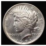1921 PEACE DOLLAR VERY CHOICE BU