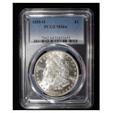 1885-O MORGAN DOLLAR PCGS MS64