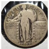 1927-S STANDING LIBERTY QUARTER FINE