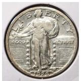 1926 STANDING LIBERTY QUARTER AU