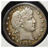 1904 BARBER QUARTER AU