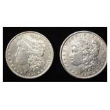 1884 & 1890 MORGAN DOLLARS