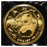 1985 1/10 OZ GOLD PANDA
