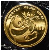 1984 1/10 OZ GOLD PANDA