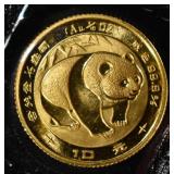 1983 1/10 OZ GOLD PANDA