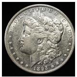 1893 MORGAN DOLLAR AU