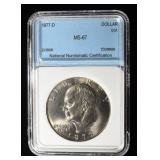 1977-D EISENHOWER DOLLAR SUPERB GEM BU