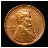 LOVELY GEM UNC 1917-S CENT