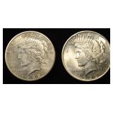 1922-P, S PEACE DOLLARS
