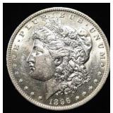 1896-O MORGAN DOLLAR AU/BU