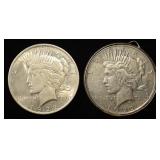 1922-P, S PEACE DOLLARS