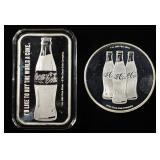 1 OZ .999 COCA-COLA SILVER ROUND & BAR