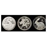 (3) 1 OZ .999 SILVER ROUNDS