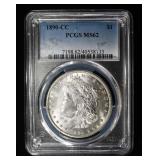 1890-CC MORGAN DOLLAR PCGS MS62