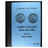 LIBERARY OF COINS WALKING LIBERTY 50C ALBUM