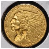 1928 $2 1/2 GOLD INDIAN CH BU