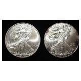 2009,10 AMERICAN SILVER EAGLES
