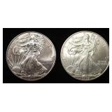 2009,11 AMERICAN SILVER EAGLES