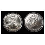 2016,17 AMERICAN SILVER EAGLES