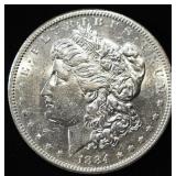 1884-S MORGAN DOLLAR AU/BU