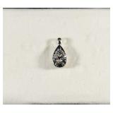 14K WHITE GOLD PENDANT WITH DIAMOND