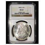 1885-O MORGAN DOLLAR NGC MS64
