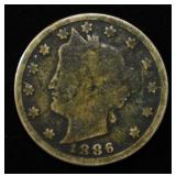 1886 LIBERTY NICKEL GOOD