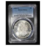1884-O MORGAN DOLLAR PCGS MS64