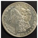 1884-S MORGAN DOLLAR AU/BU CLEANED