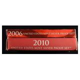 2006, 2010 SILVER US PROOF SETS