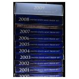 2000S COMPLETE DECADE US PROOF SETS