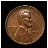 GLORIOUS 1927-S CENT: CHOICE UNC