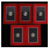 (5) 1971 IKE (BROWN) PROOF DOLLARS
