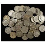 (50) 90% SILVER ROOSEVELT DIMES