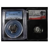 2015-D,17-S GRADED ROOSEVELT DIMES