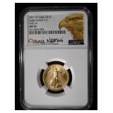 2021-W EAGLE $10 GOLD T-2 NGC MS70