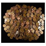 (500) WHEAT CENTS MIXED DATES