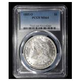 1885-O MORGAN DOLLAR PCGS MS64