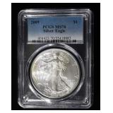 2009 AMERICAN SILVER EAGLE PCGS MS70