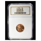 1930 LINCOLN CENT NGC MS65 RD