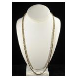 24K YELLOW GOLD 24 INCH ROPE CHAIN